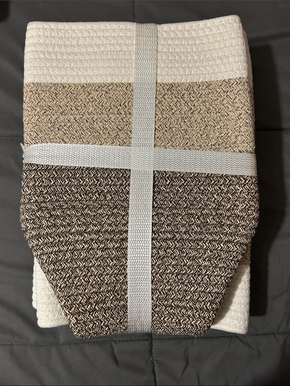 Source Unknown Neutral Woven Storage Basket - Cream, Tan, Brown NWOT